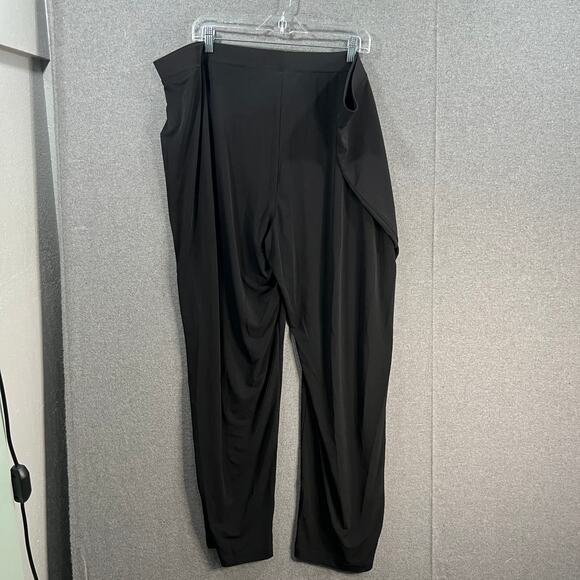 Susan Graver Essentials Liquid Knit Straight Les Pants - Regula Black Size 3X - Picture 1 of 8